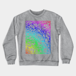 Gradient Color Mesh Crewneck Sweatshirt